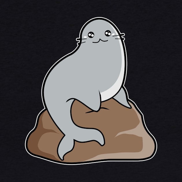 Seal On The Rock by Imutobi